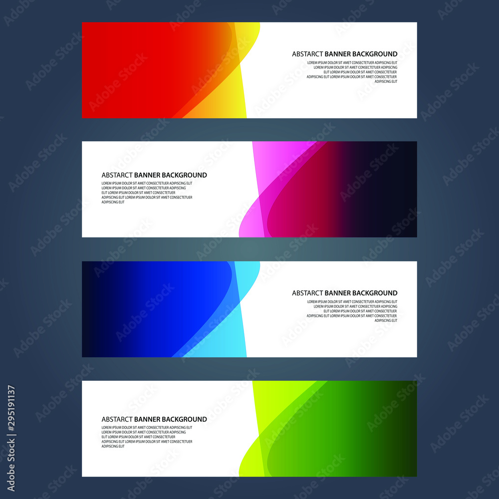 Vector Abstract design banner web template Vector Abstract design banner web template