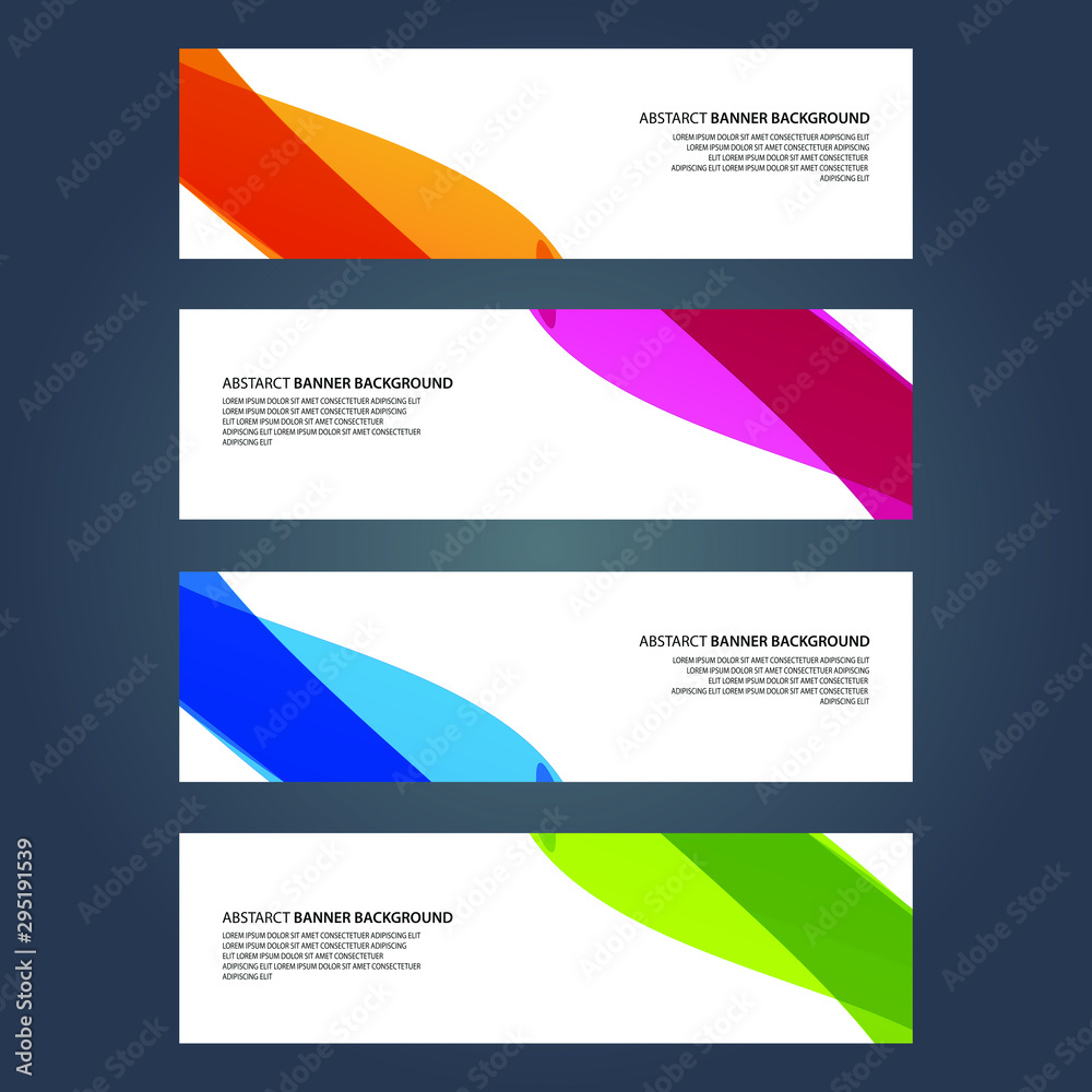 Fototapeta premium Vector Abstract design banner web template