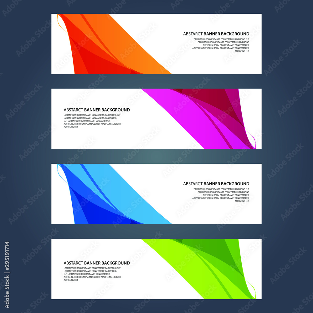 Fototapeta premium Vector Abstract design banner web template