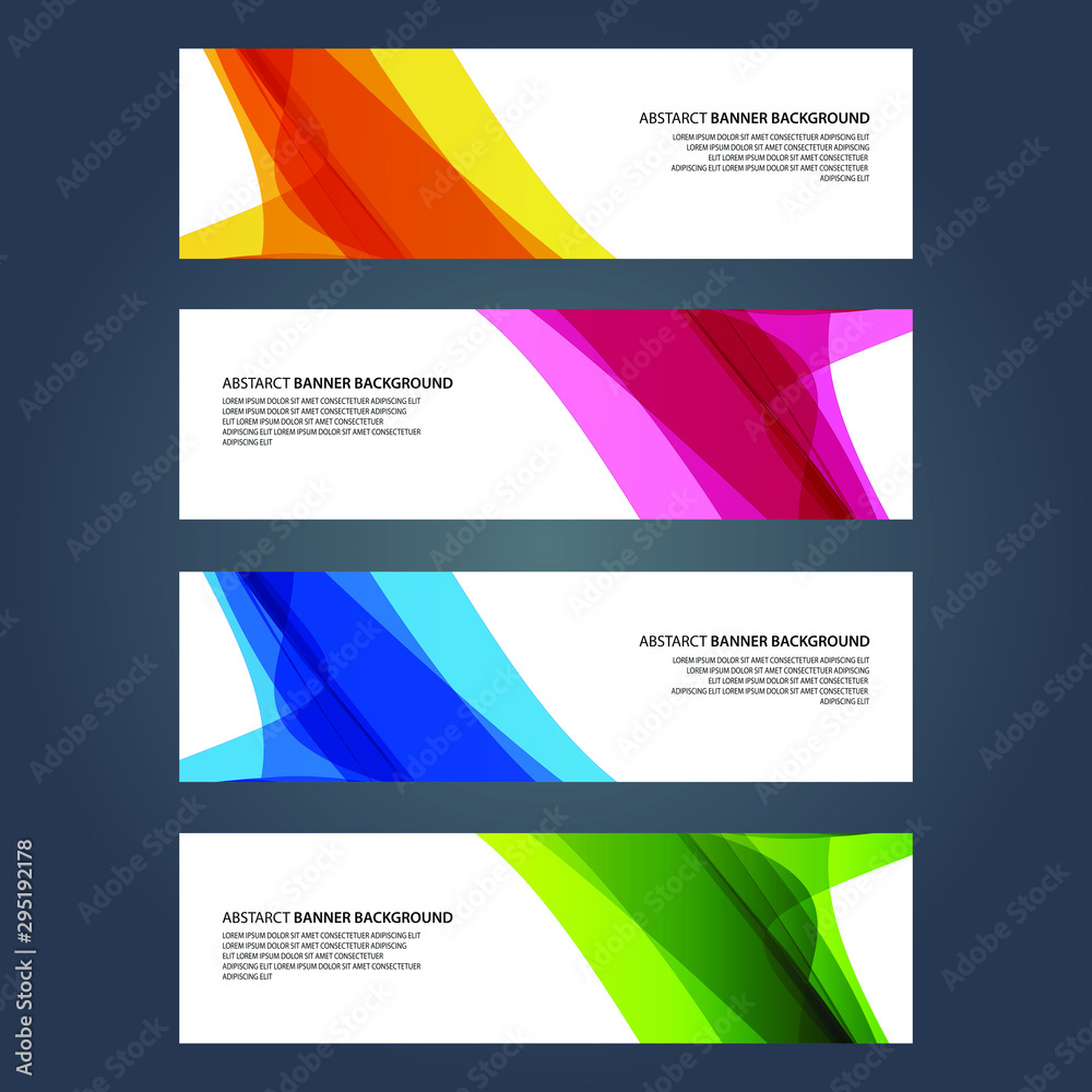 Fototapeta premium Vector Abstract design banner web template