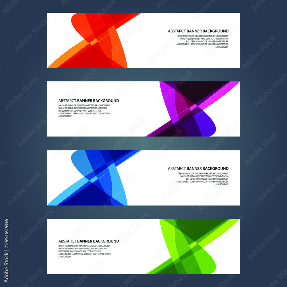 Fototapeta premium Vector Abstract design banner web template