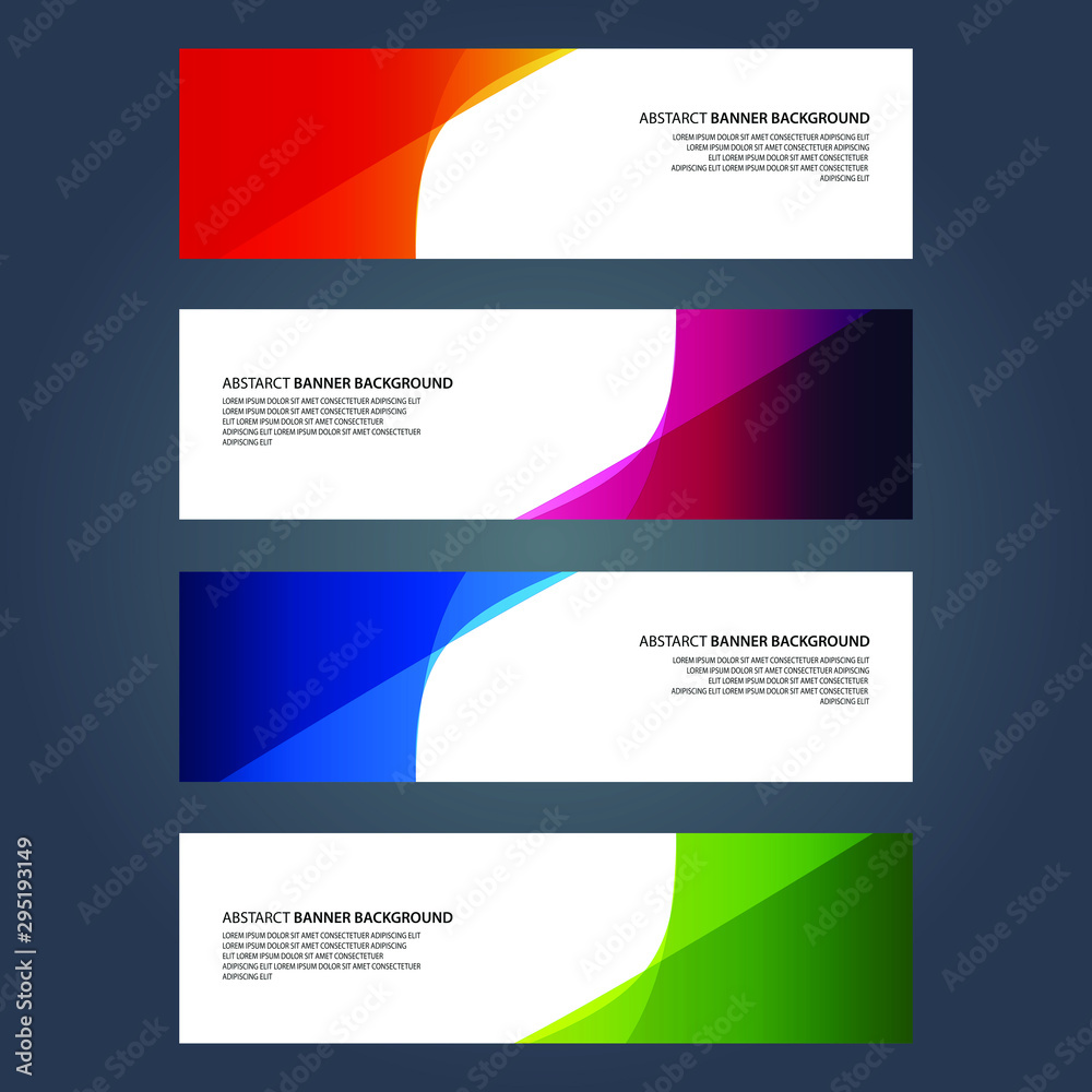 Vector Abstract design banner web template Vector Abstract design banner web template