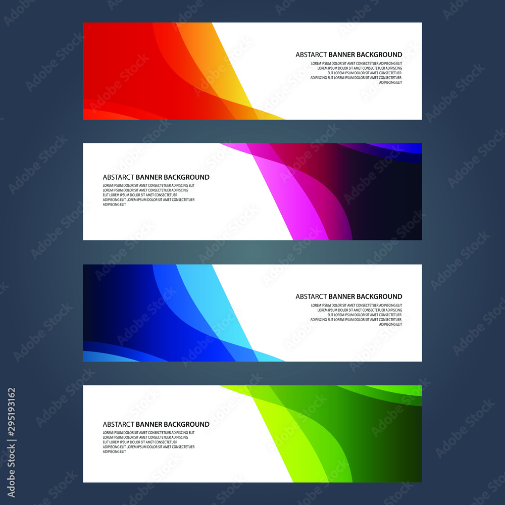 Vector Abstract design banner web template Vector Abstract design banner web template