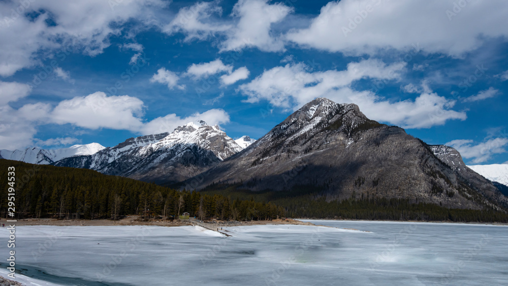 Rocky Mountains on a spring day