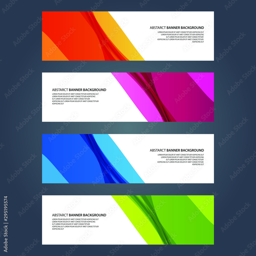 Fototapeta premium Vector Abstract design banner web template