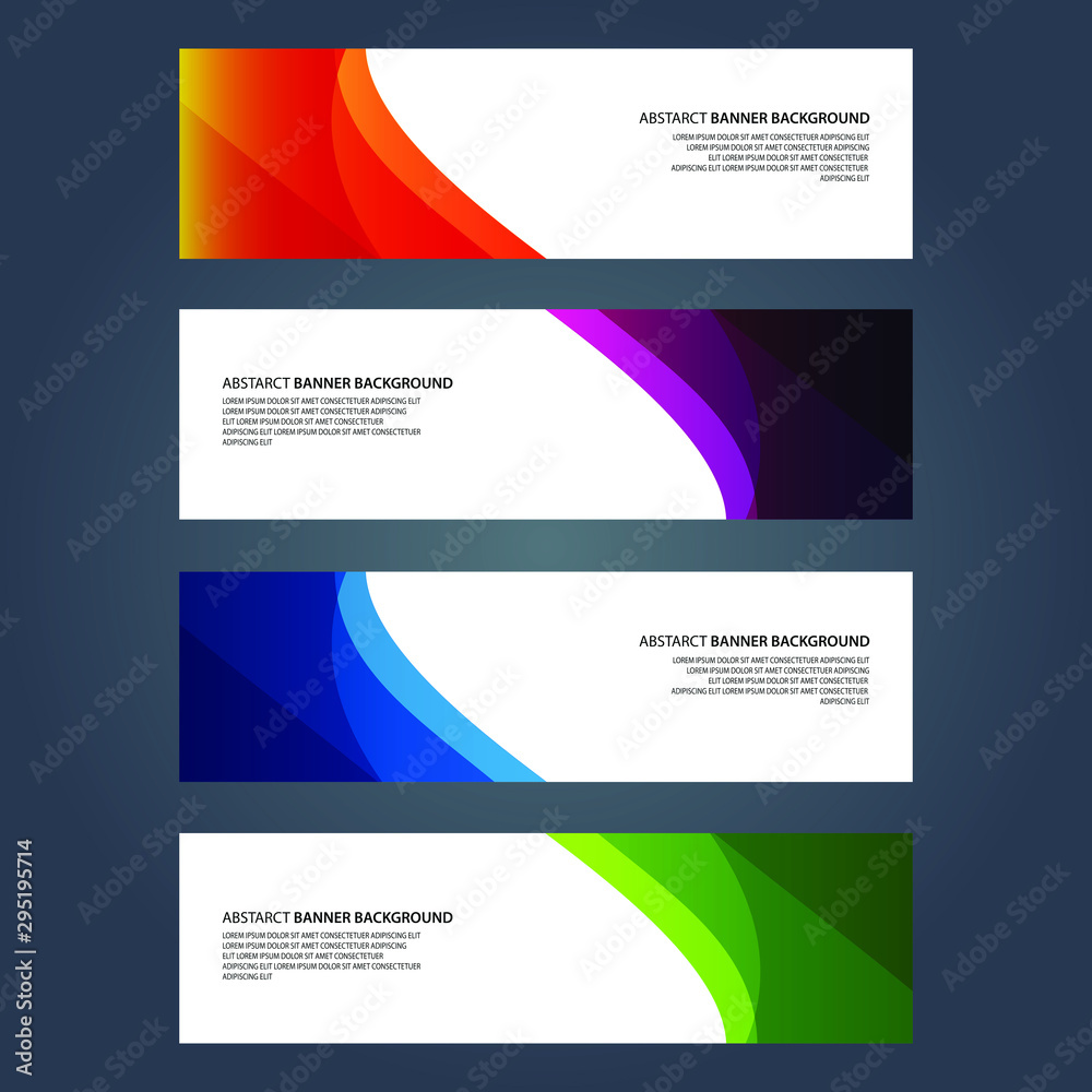 Vector Abstract design banner web template Vector Abstract design banner web template