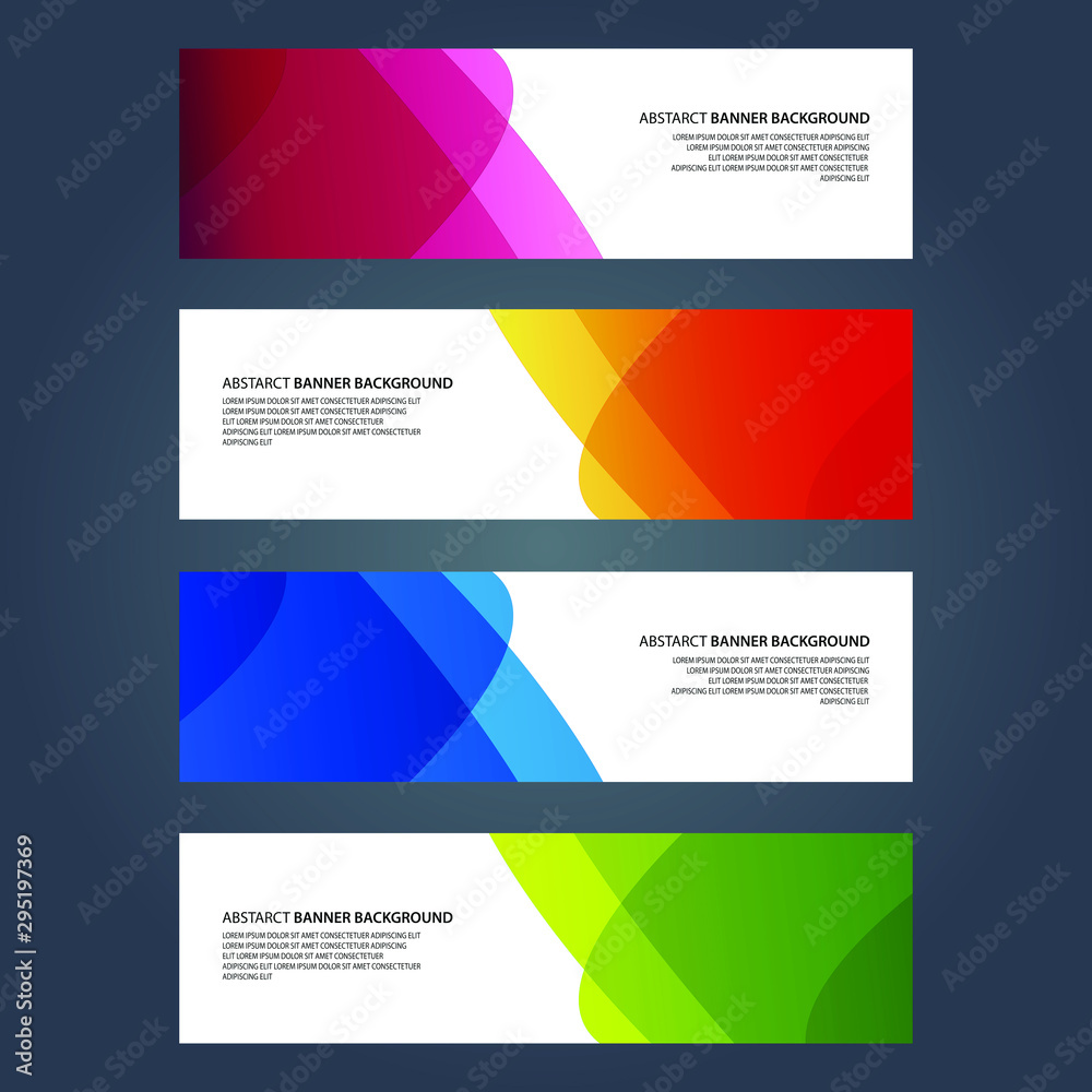 Vector Abstract design banner web template Vector Abstract design banner web template