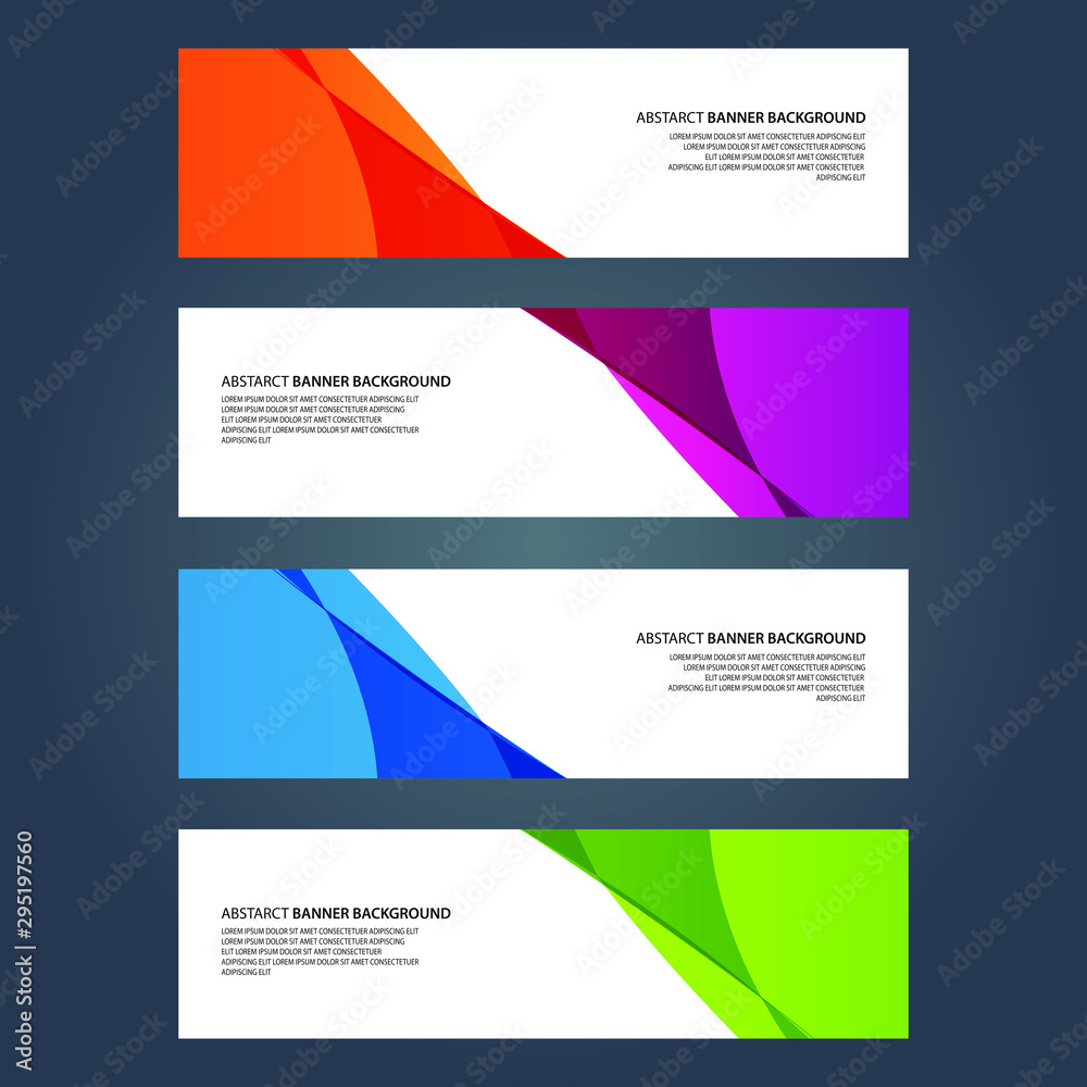 Fototapeta premium Vector Abstract design banner web template