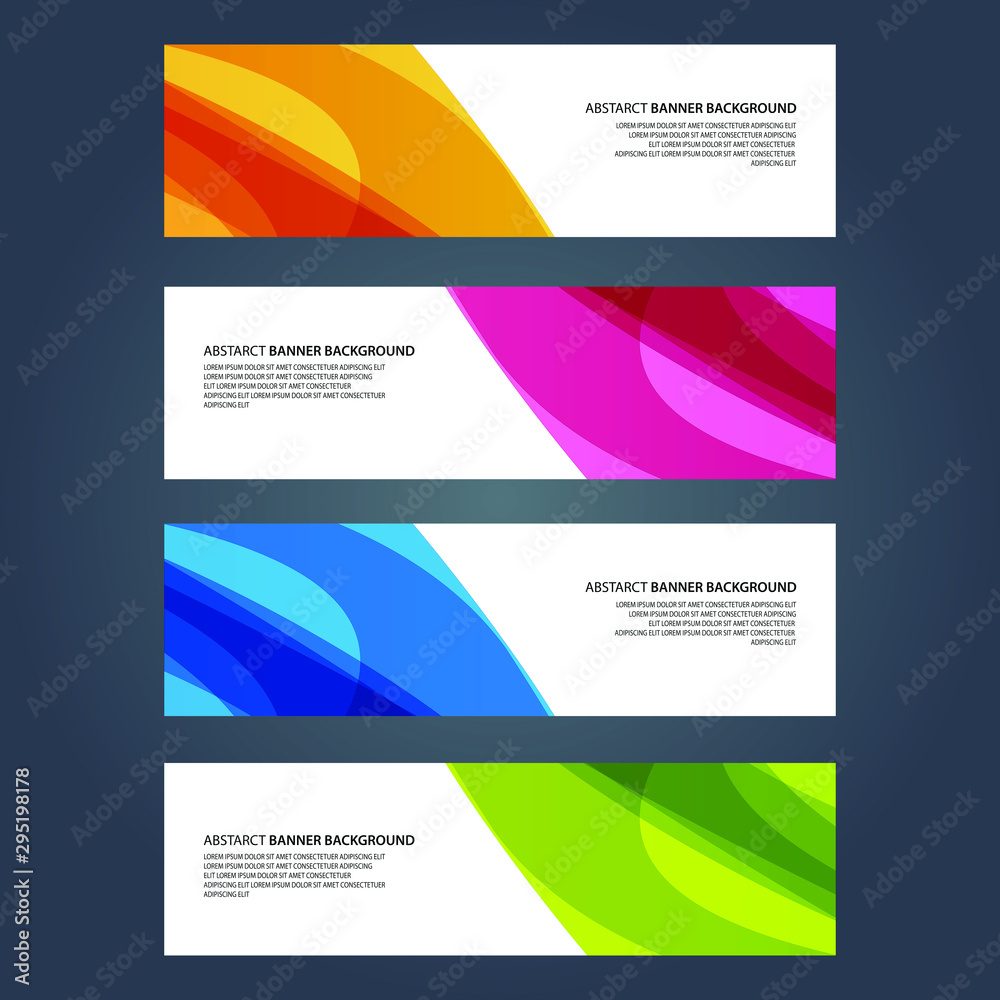 Fototapeta premium Vector Abstract design banner web template