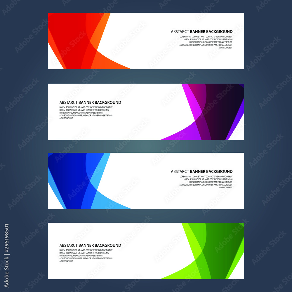 Fototapeta premium Vector Abstract design banner web template