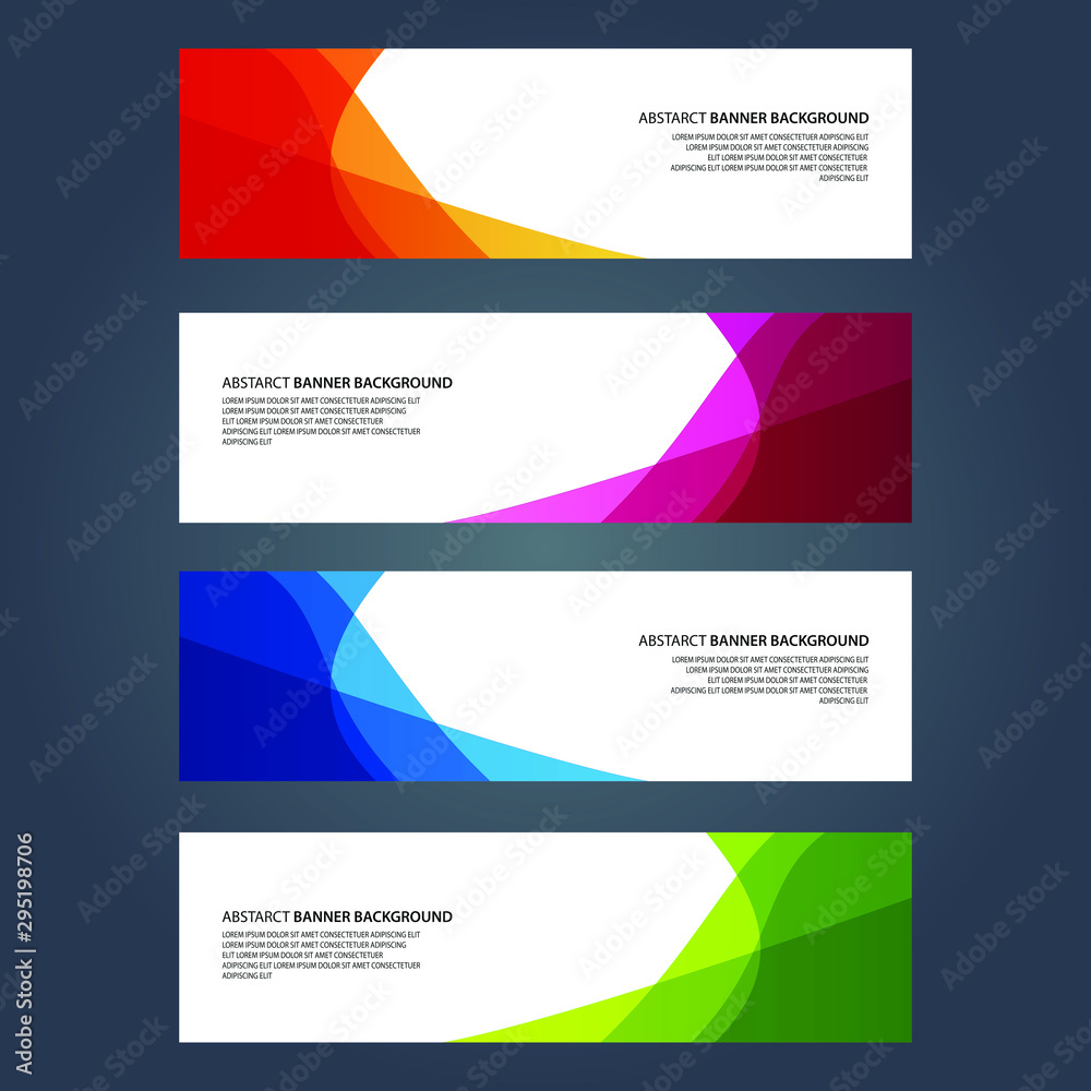 Fototapeta premium Vector Abstract design banner web template