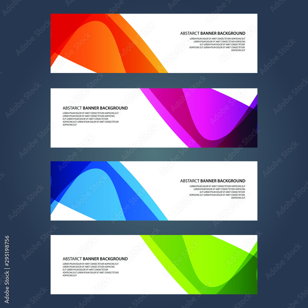 Naklejka premium Vector Abstract design banner web template