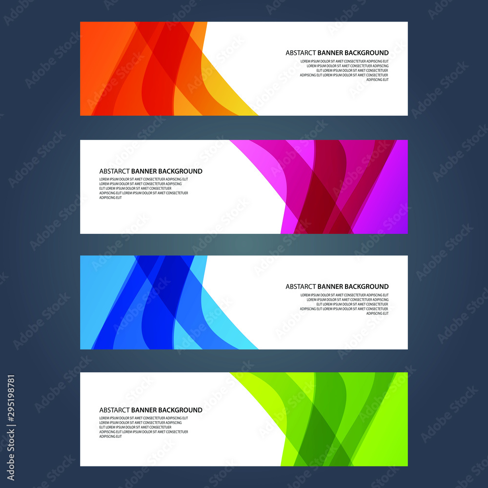 Fototapeta premium Vector Abstract design banner web template
