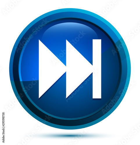 Next track playlist icon elegant blue round button illustration