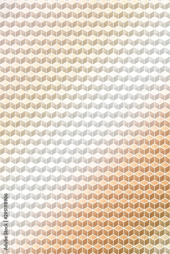 Fototapeta premium Cube or hexagon pattern geometric design background, illustration hehagonal.