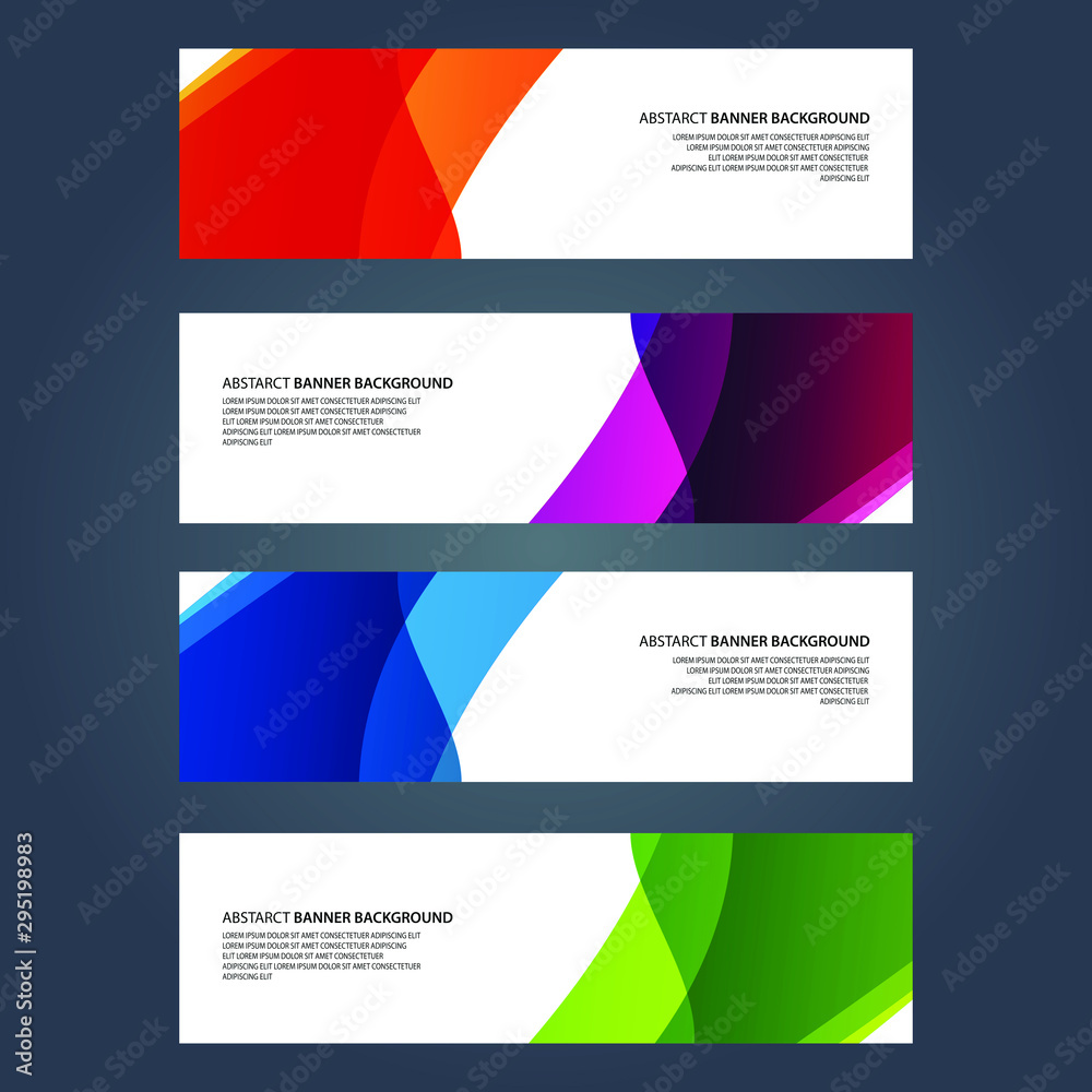Fototapeta premium Vector Abstract design banner web template