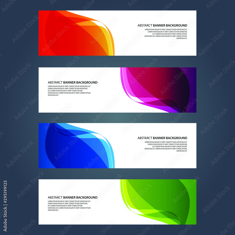 Fototapeta premium Vector Abstract design banner web template