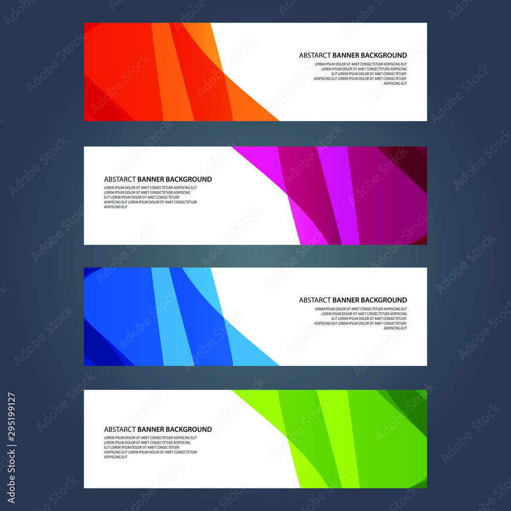 Fototapeta premium Vector Abstract design banner web template