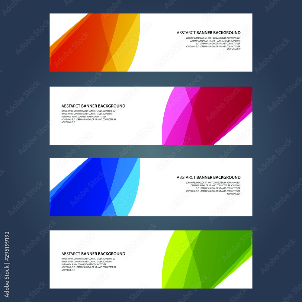 Fototapeta premium Vector Abstract design banner web template