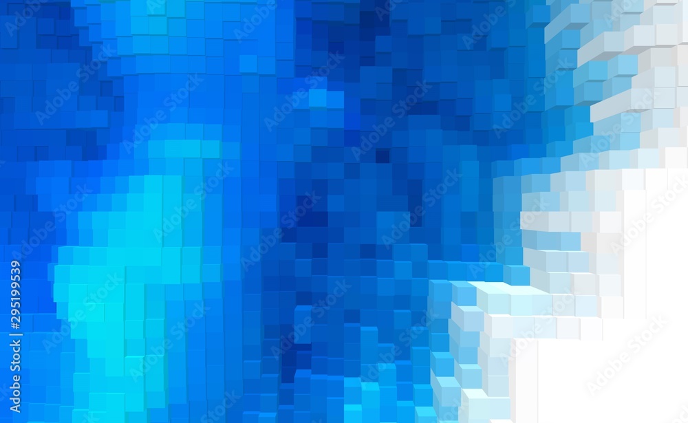 Abstract cube 3d extrude background, geometric modern.