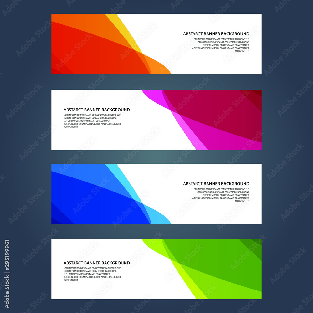 Fototapeta premium Vector Abstract design banner web template