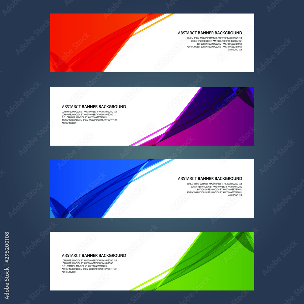 Fototapeta premium Vector Abstract design banner web template