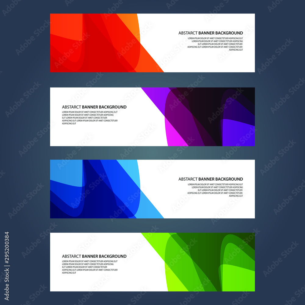Naklejka premium Vector Abstract design banner web template