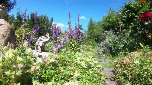 フィンランド（シッポー）の色鮮やかなガーデン