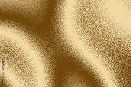 Gold fabric pattern and vintage textile background  decor.