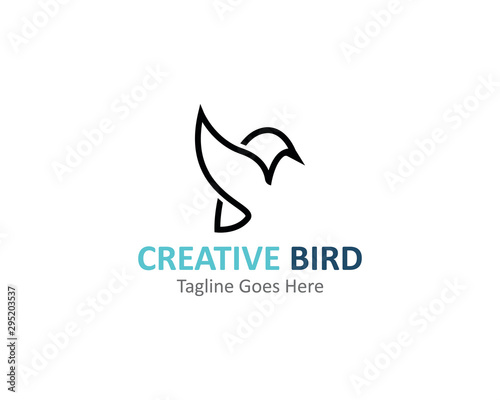 Creative logo design Bird vector template icon