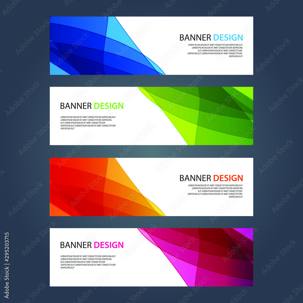Fototapeta premium Vector Abstract design banner web template