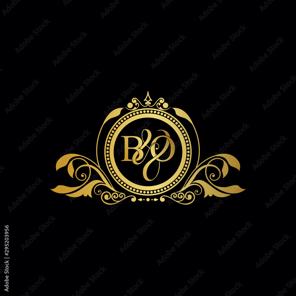 Initial Letter BB logo luxury vector mark, gold color elegant classical symmetric curves decor. Initial Letter BB logo luxury vector mark, gold color elegant classical symmetric curves decor.