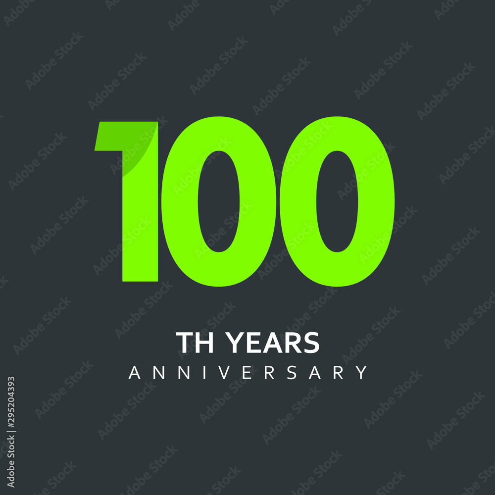 100 Year Anniversary Vector Template Design Illustration 100 Year Anniversary Vector Template Design Illustration