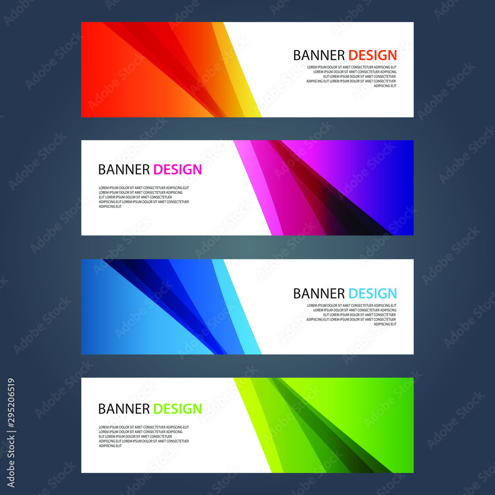 Fototapeta premium Vector Abstract design banner web template