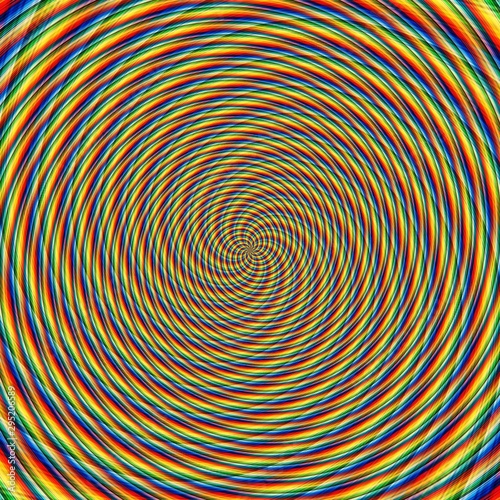 Abstract background illusion hypnotic illustration, graphic.
