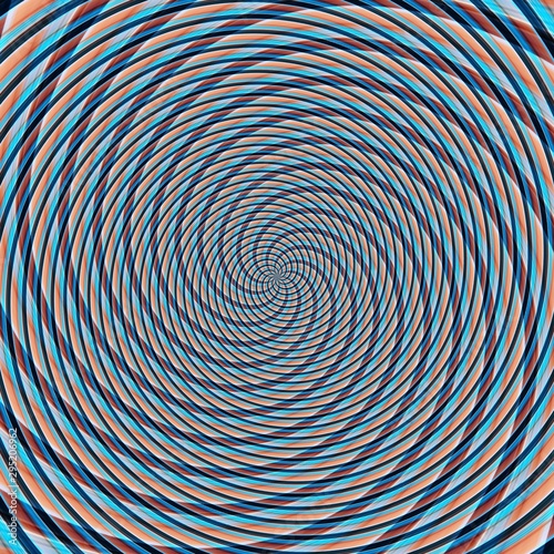 Abstract background illusion hypnotic illustration  fractal rotation.