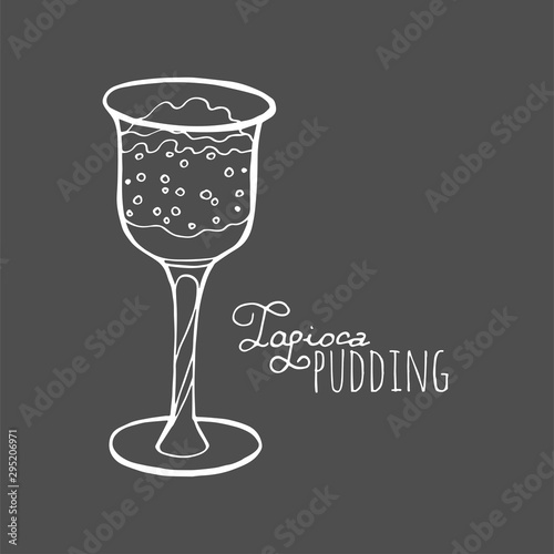 Bubble milk tea funny. Hand drawn kawaii smiled drinks. Cute cartoon vector illustration.