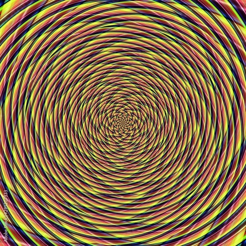 Illusion background spiral pattern zig-zag, design hypnotic.