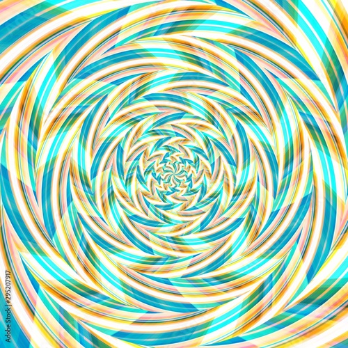Spiral swirl pattern background abstract  zigzag illusion.