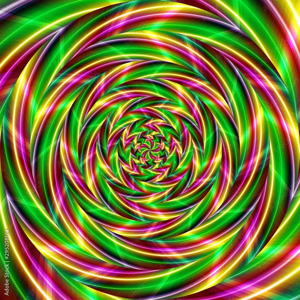 Spiral swirl pattern background abstract, graphic optical.