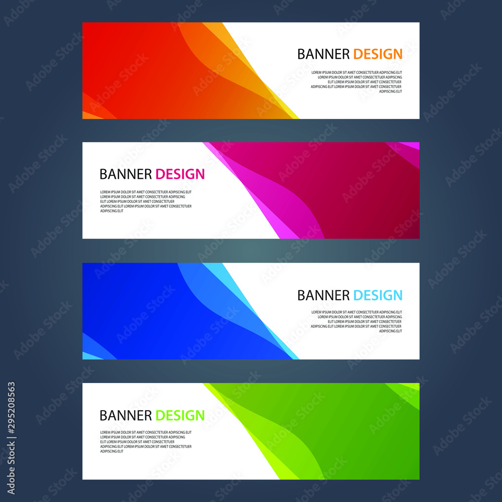 Vector Abstract design banner web template