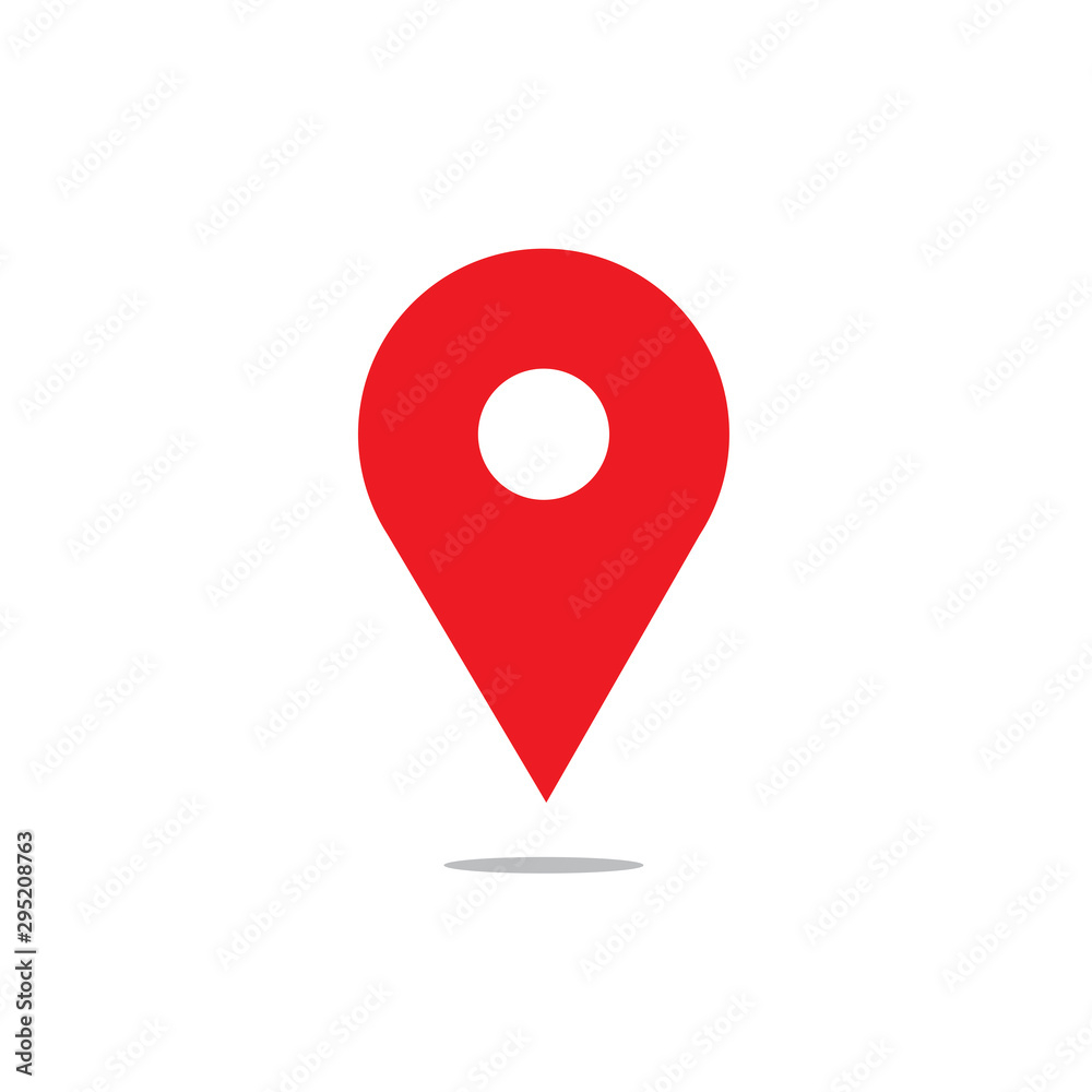 Location icon vector. Pin sign Isolated on white background. Navigation map, gps, direction, place, compass, contact, search concept. Location icon vector. Pin sign Isolated on white background. Navigation map, gps, direction, place, compass, contact, search concept.