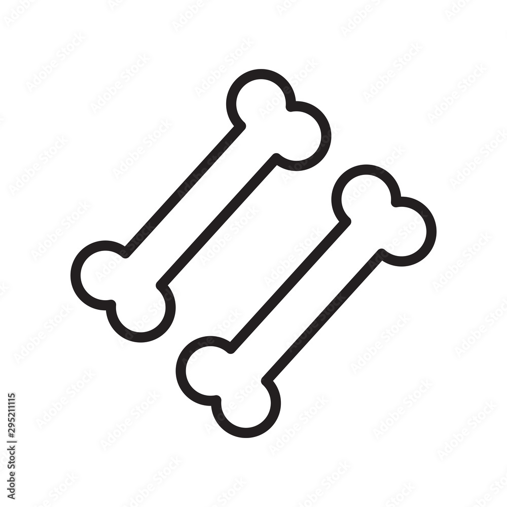 bone illustration icon logo vector template bone illustration icon logo vector template
