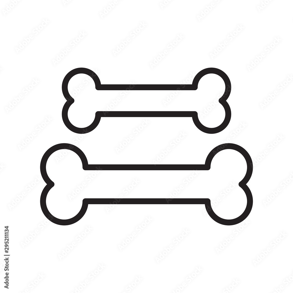 bone illustration icon logo vector template bone illustration icon logo vector template