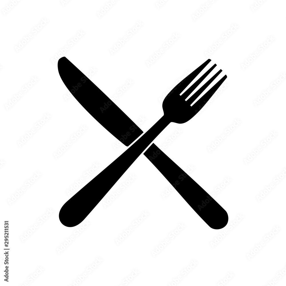 Fork and knife icon isolated on white background. Fork and knife icon in trendy design style. Fork and knife icon vector illustrasi. Fork and knife icon isolated on white background. Fork and knife icon in trendy design style. Fork and knife icon vector illustrasi.