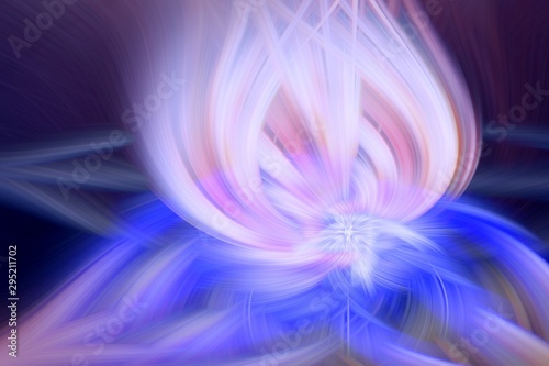floral fractal background p...