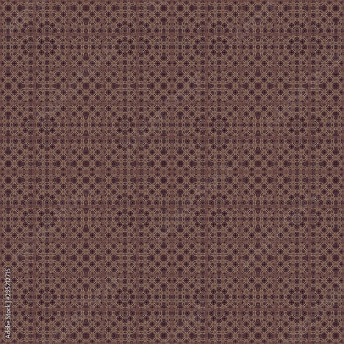 brown mirror mandala patter...
