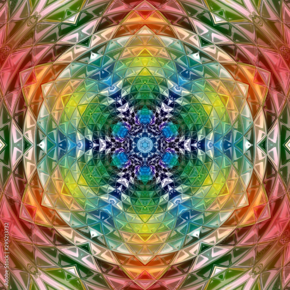 Obraz premium mosaic pattern texture background decoration. geometric wallpaper.