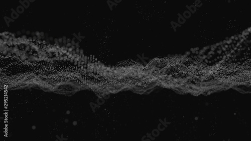 Abstract digital background with particles © cherezoff
