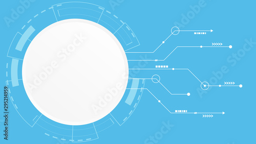 Abstract Digital Technology Cycle background.Business growth transformation to digital and Successful financial technology.